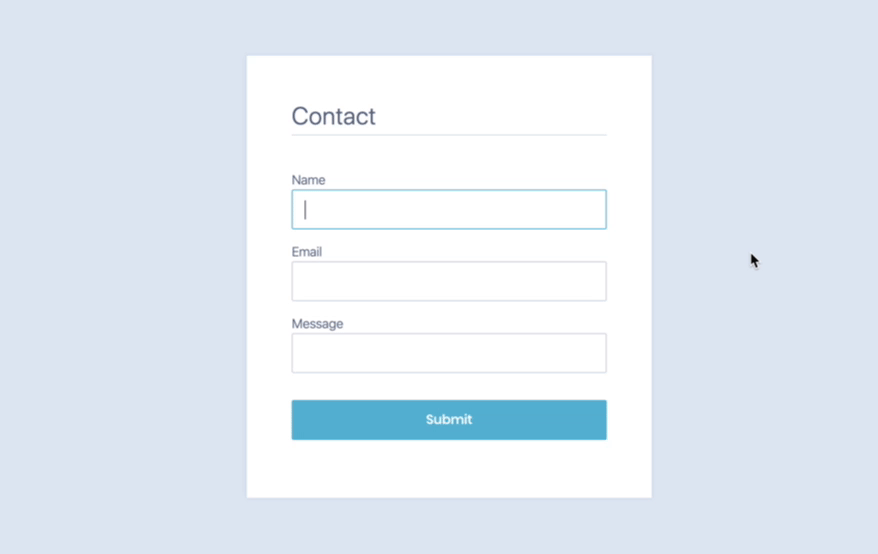 Form fields throwing validation messages