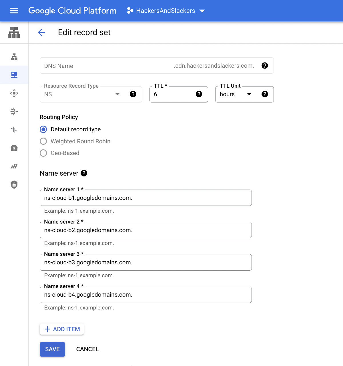 Point your domain NS records to the provided nameservers